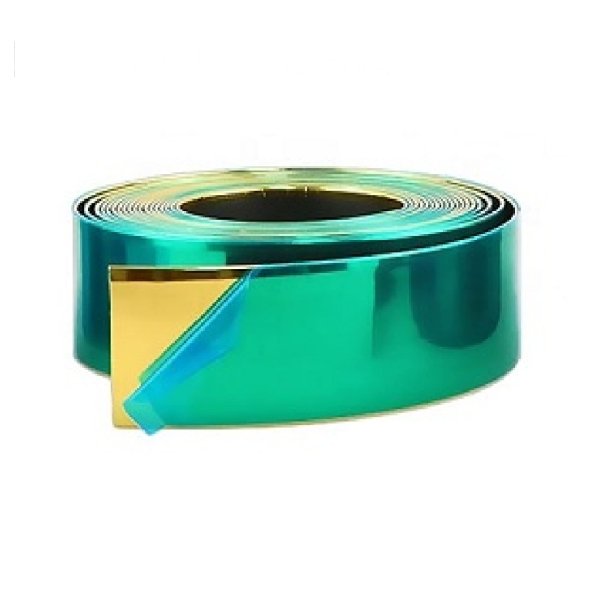 Stainless Steel Self Adhesive PVD Coated Gold Mirror Strip Flat/Patti Profile (Pack-5 Meter Roll)