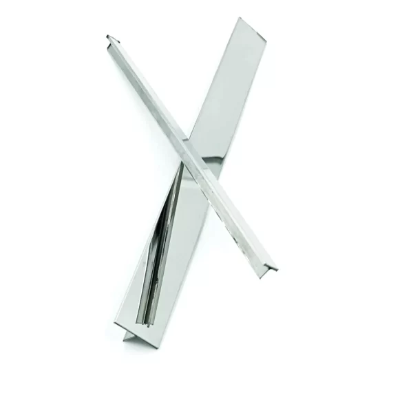 Stainless Steel T Patti Profile  Interior Decoration, 304 Grade (Pack Of 2 Pcs)