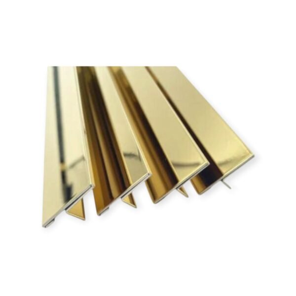 Stainless Steel T Patti Profile  Interior Decoration, 304 Grade (Pack Of 2 Pcs)