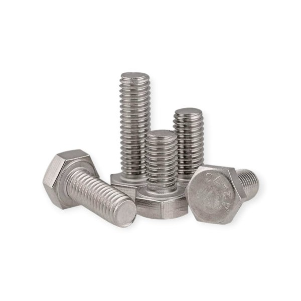 S S Hex Bolt 202 Grade 1/4” X 1 Inch (Length- 1 Inch, Dia-1/4 Inch)