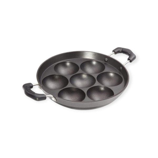 Premier Non-Stick Paniyaram Pan with Induction Bottom (Black)
