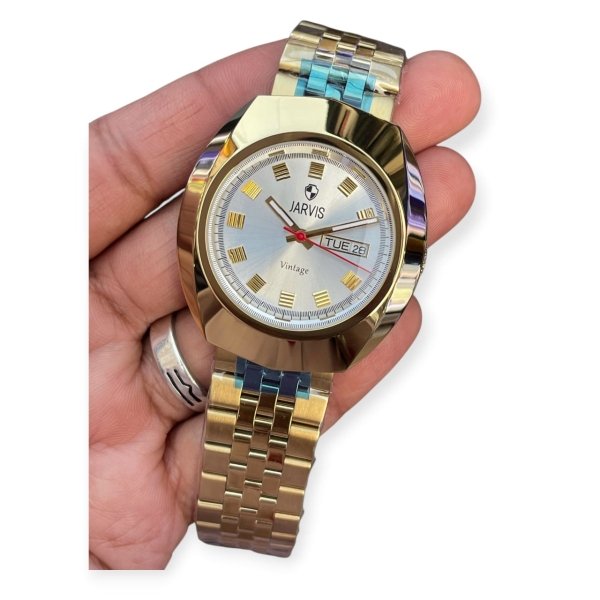 JARVIS Imperial Dawn Vintage Full gold-tone steel case and bracelet Watch