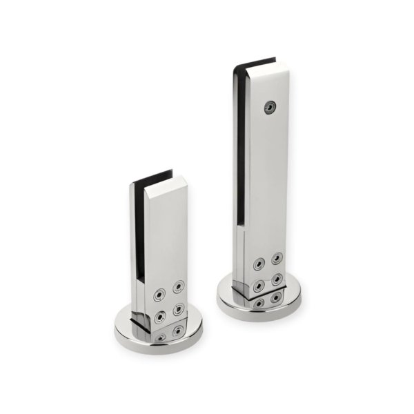 Stainless Steel Glass Brackets/ Spigots 304 Grade Glossy Finish (Pack of 2 Pcs)