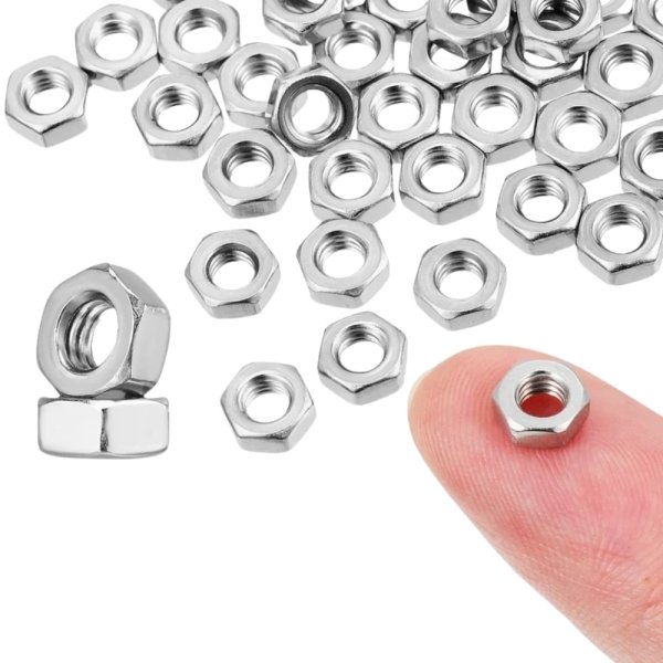 Stainless Steel Hex Nut 1/4'' Inch 202 Grade