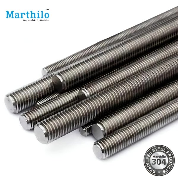 Stainless Steel Threaded Rod/Stud 304-M10 (10mm X 1000mm Long)
