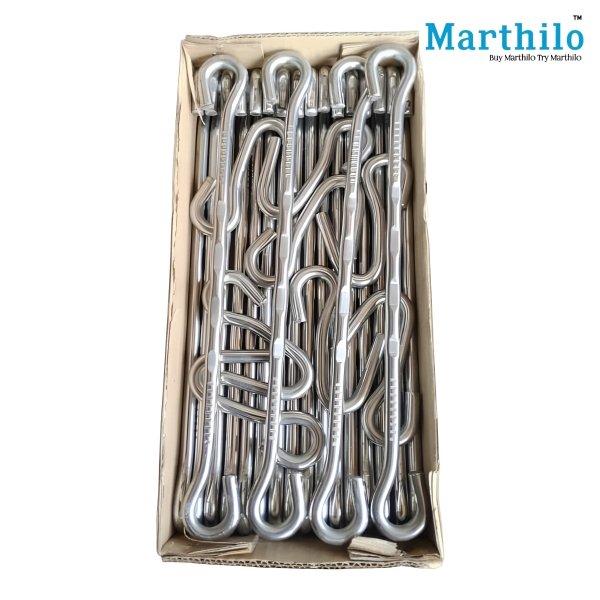 Stainless Steel Swing Jhula Kadi/Kada Set Box(20 Stick & 8 Hooks)