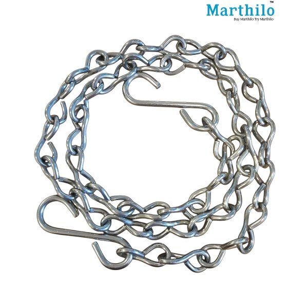 Stainless Steel 7MM Jhulla Chain 7.5 Feet Length