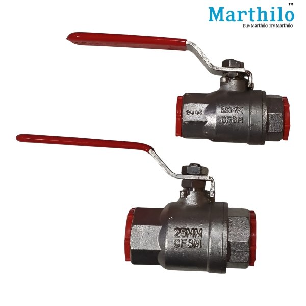 SS304 I.C. Single Pcs Ball Valve Screwed End 1/4'' Inch (8mm)