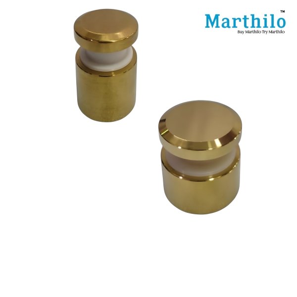 S S Glass Standoff/Point Fitting/Glass Stud-38MM, 304 Grade -Gold Mirror Finish