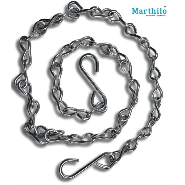Stainless Steel 7MM Jhulla Chain 7.5 Feet Length