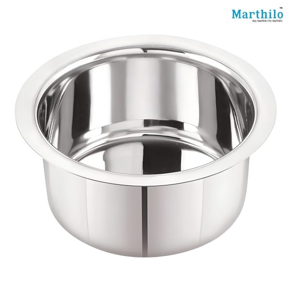 Marthilo Stainless Steel Induction Friendly Flat Bottom Tope/Top 9Pcs Set 22G(0.6mm)