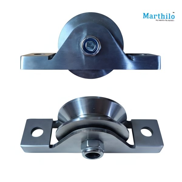 SS304- Sliding Gate Wheel Roller With Internal Bracket 3 Inch (70mm) V & U Groove