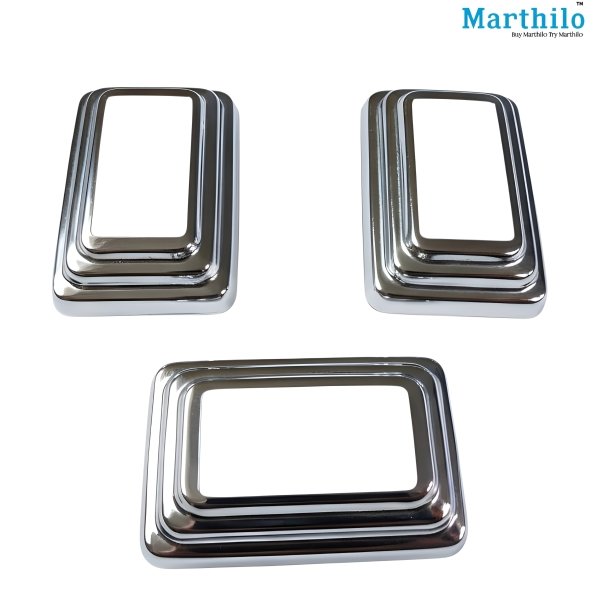 Stainless Steel Rectangle Pipe Base For 20x40mm (11/2x3/4 Inch) Pipe