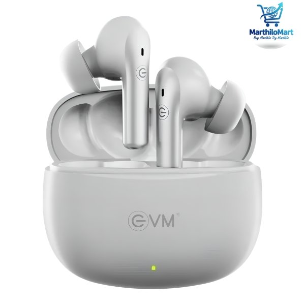 EVM EnZest C TWS-K11 True Wireless Earbuds Bluetooth 5.3, 8-Hour Playtime, White