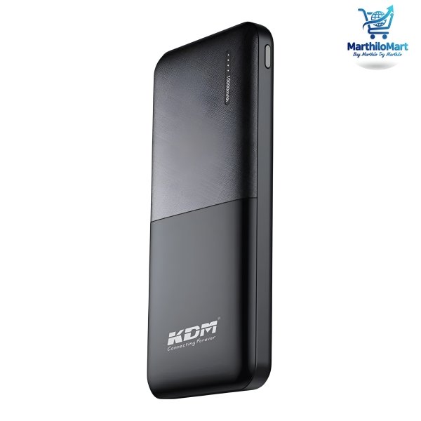 KDM-10X 10,000mAh Power Bank, LED indicator, Micro USB input and dual USB outputs